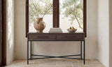 Mako Console Table Brown by Moe's Home at Eve Furniture
