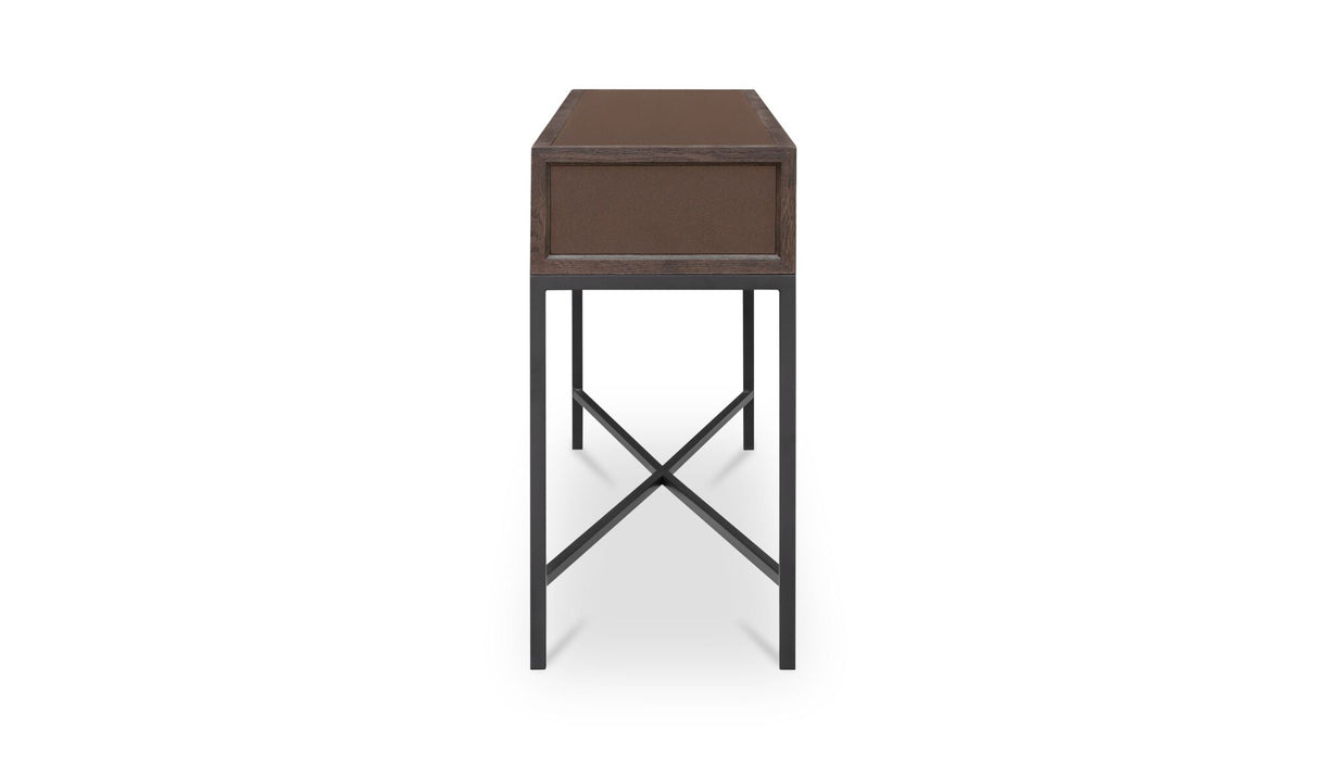 Mako Console Table Brown by Moe's Home at Eve Furniture