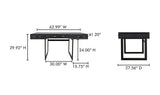 Mako Desk Black by Moe's Home at Eve Furniture