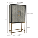 Mako Grey Bar Cabinet by Moe's Home at Eve Furniture