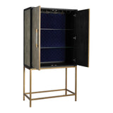 Mako Grey Bar Cabinet