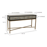 Mako Grey Console Table by Moe's Home at Eve Furniture