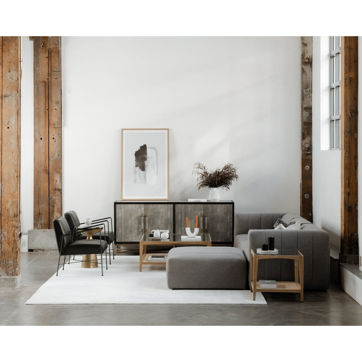 Mako Grey Small Sideboard by Moe's Home at Eve Furniture