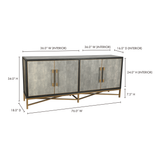 Mako Grey Small Sideboard by Moe's Home at Eve Furniture