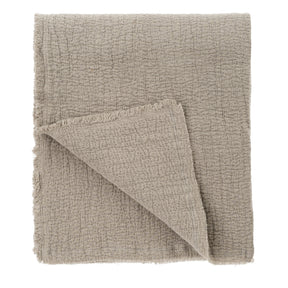 Malabar Throw Blanket Stone, Set of 2 by Mercana at Eve Furniture