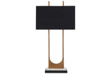 Malana Brass Finish Table Lamp by Ashley at Eve Furniture