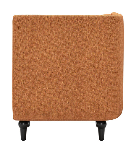 Malben Brown Corner Chair by Zuomod at Eve Furniture
