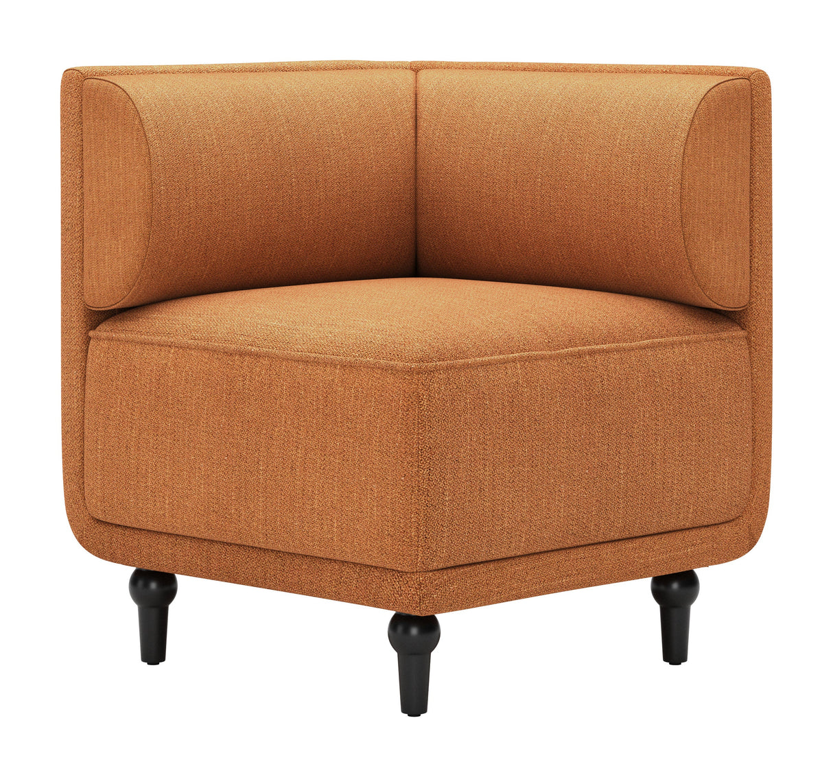 Malben Brown Corner Chair by Zuomod at Eve Furniture