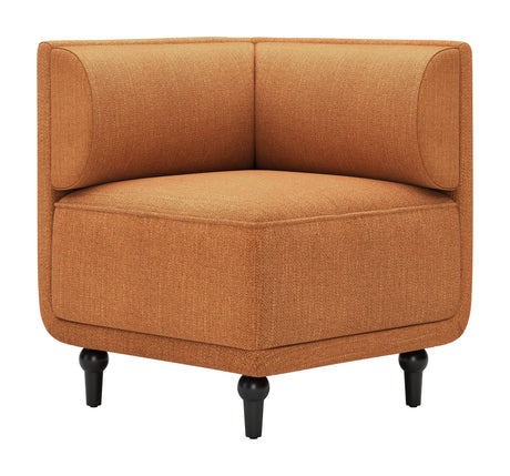 Malben Brown Corner Chair by Zuomod at Eve Furniture