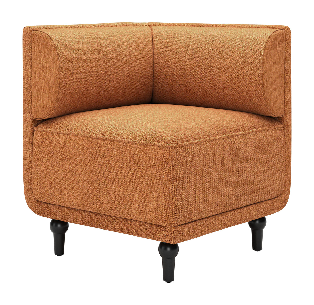 Malben Brown Corner Chair by Zuomod at Eve Furniture