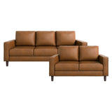 Malcolm Brown 2-Piece Living Room Set by Homelegance at Eve Furniture