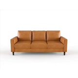 Malcolm Brown Faux Leather Sofa by Homelegance at Eve Furniture