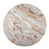 Malibu 48" Round Table in Sawar Marble with Antique Gold Base by Home Trends & Design at Eve Furniture