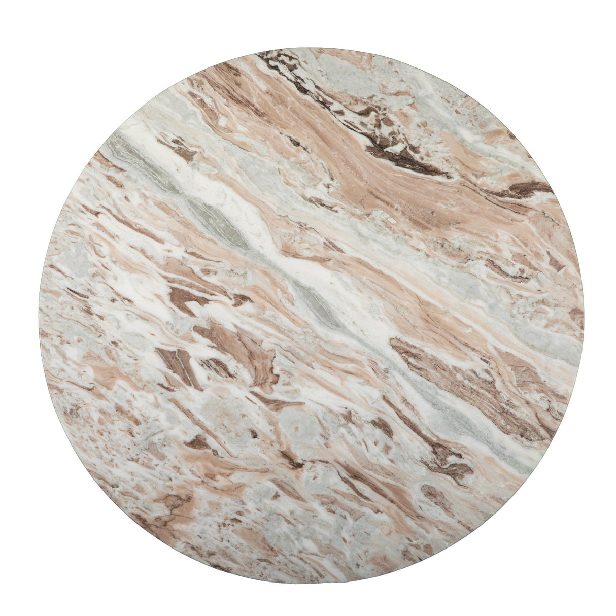 Malibu 48" Round Table in Sawar Marble with Antique Gold Base by Home Trends & Design at Eve Furniture