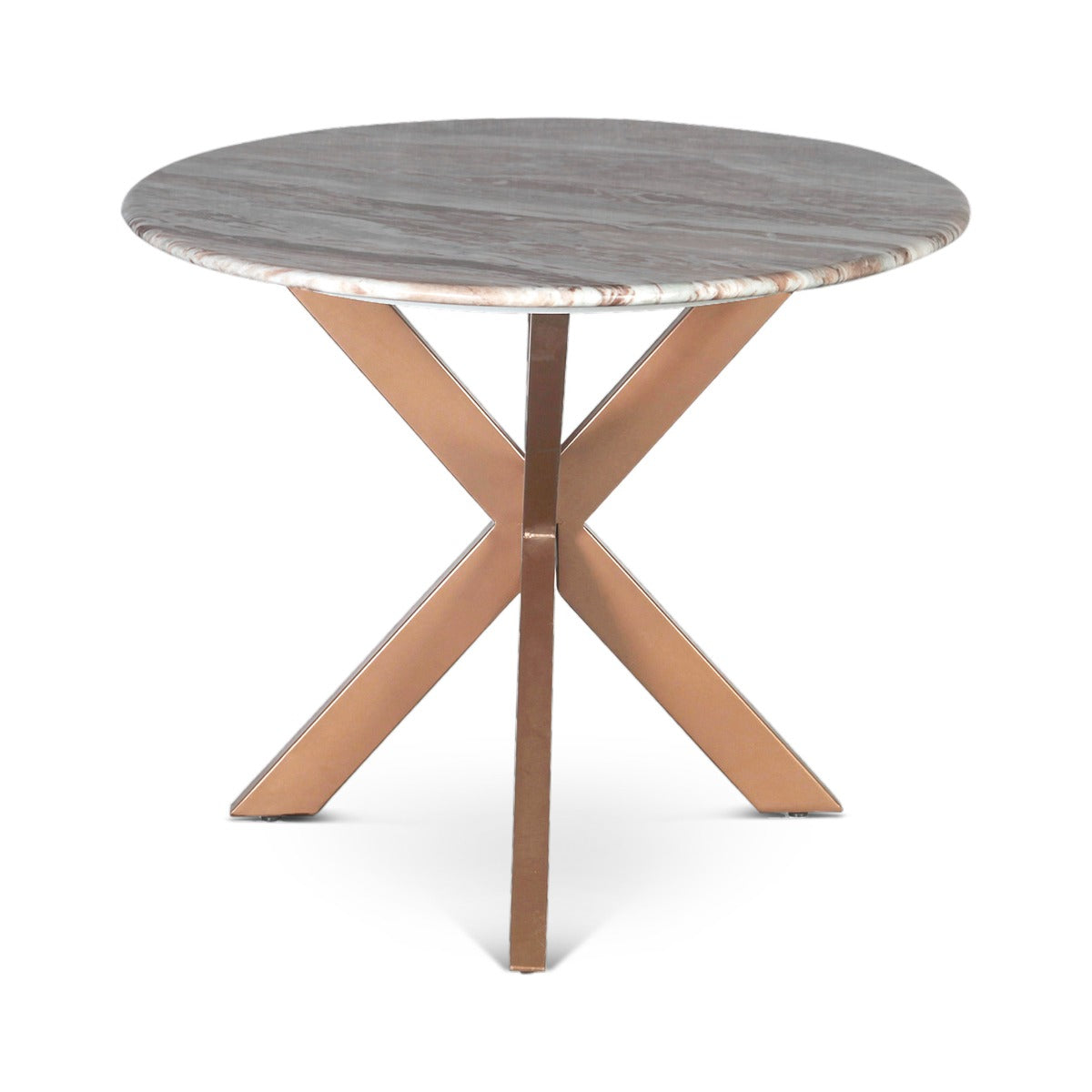 Malibu 70" Oval Dining Table in Sawar Marble with Antique Gold Base by Home Trends & Design at Eve Furniture