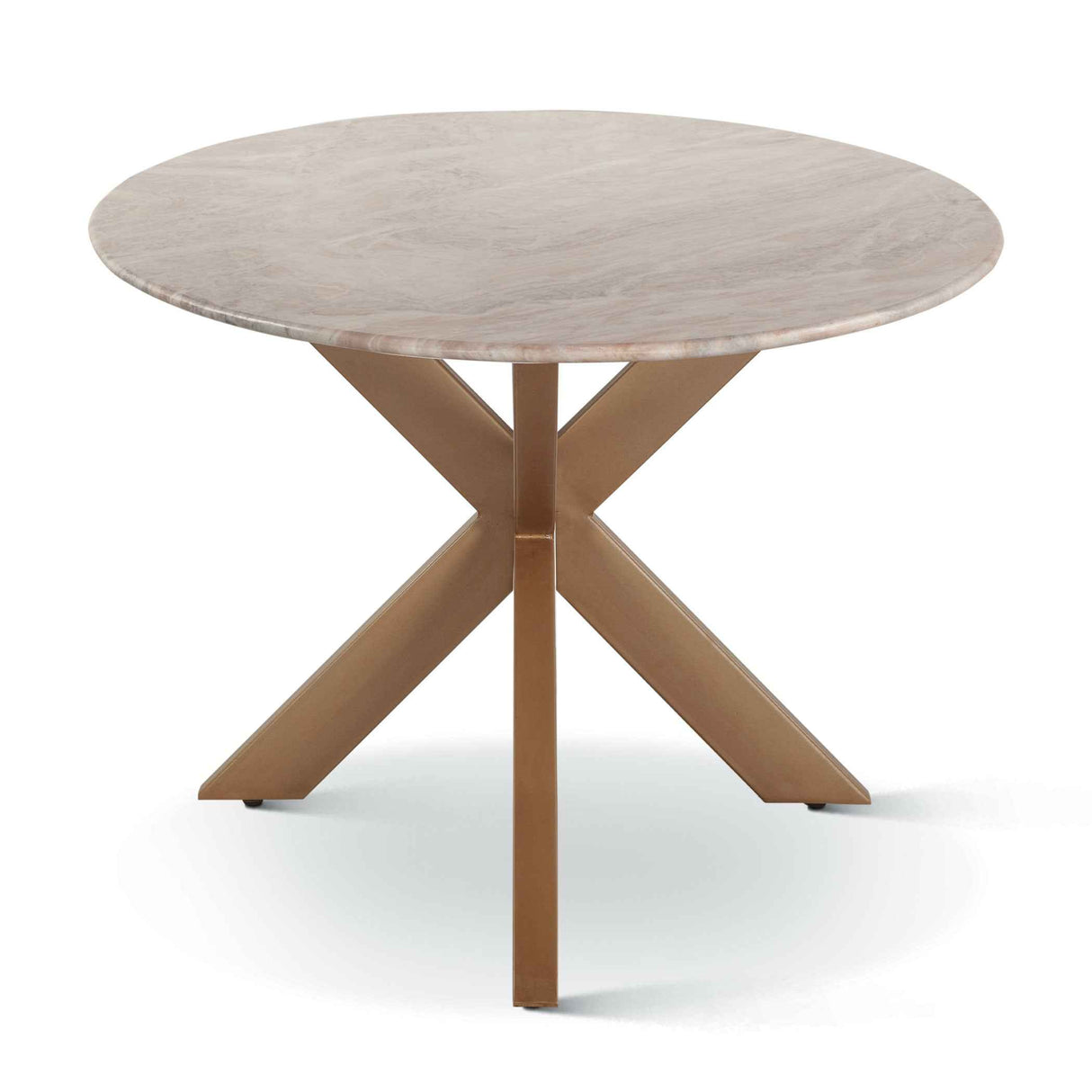 Malibu 90" Oval Dining Table in Sawar Marble with Antique Gold Base by Home Trends & Design at Eve Furniture