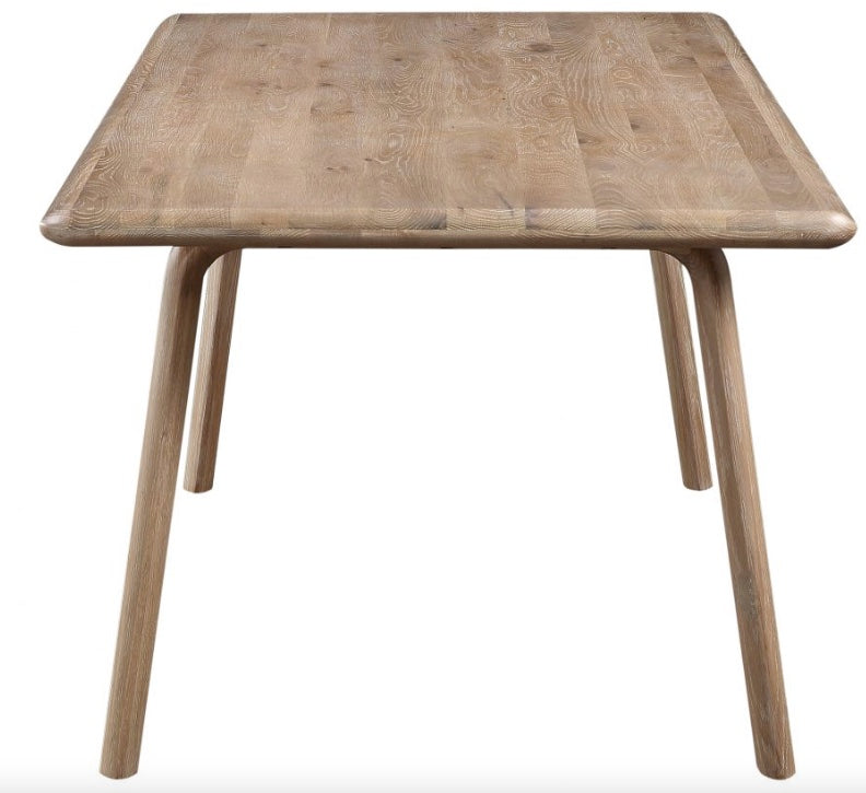 Malibu Dining Table Natural Oak by Moe's Home at Eve Furniture