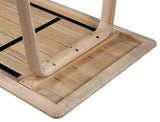 Malibu Dining Table Natural Oak by Moe's Home at Eve Furniture