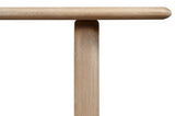 Malibu Dining Table Natural Oak by Moe's Home at Eve Furniture