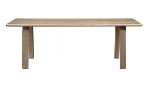 Malibu Dining Table Natural Oak by Moe's Home at Eve Furniture