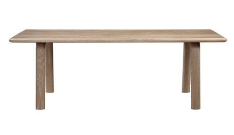 Malibu Dining Table Natural Oak by Moe's Home at Eve Furniture
