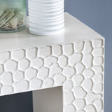 Malibu White Console Table by Crestview at Eve Furniture