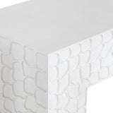 Malibu White Console Table by Crestview at Eve Furniture