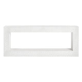 Malibu White Console Table by Crestview at Eve Furniture