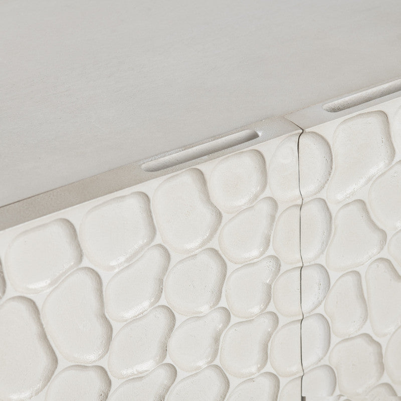 Malibu White Five-Door Sideboard by Crestview at Eve Furniture