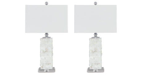 Malise White Table Lamp (Set of 2) by Ashley at Eve Furniture