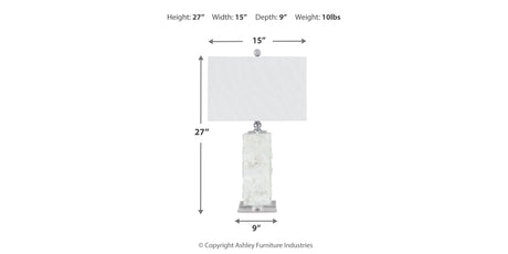 Malise White Table Lamp (Set of 2) by Ashley at Eve Furniture