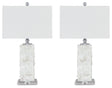 Malise White Table Lamp (Set of 2) by Ashley at Eve Furniture