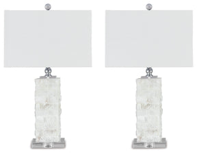 Malise White Table Lamp (Set of 2) by Ashley at Eve Furniture
