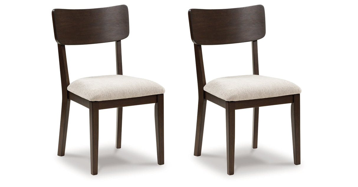 Mallenette Merlot Dining Chair, Set of 2 by ASHLEY FURNITURE at Eve Furniture