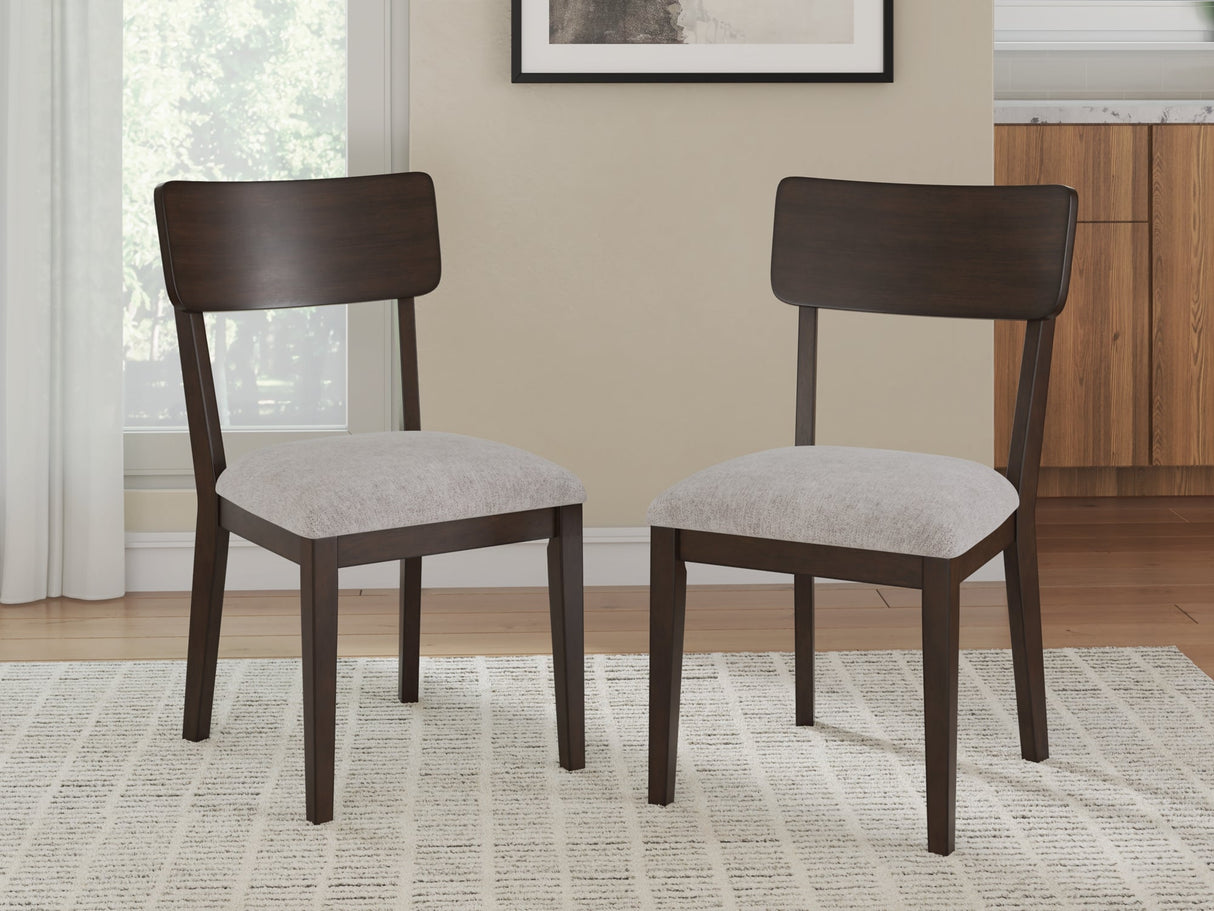 Mallenette Merlot Dining Chair, Set of 2 by ASHLEY FURNITURE at Eve Furniture
