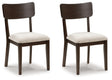 Mallenette Merlot Dining Chair, Set of 2 by ASHLEY FURNITURE at Eve Furniture