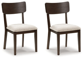Mallenette Merlot Dining Chair, Set of 2 by ASHLEY FURNITURE at Eve Furniture