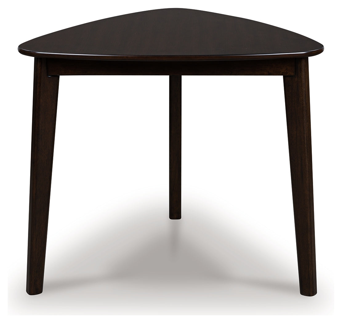 Mallenette Merlot Dining Table by Ashley at Eve Furniture