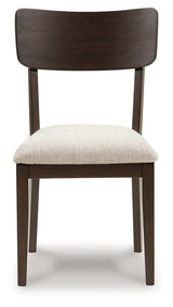 Mallenette Merlot UPH Dining Chair (Set of 2) by Ashley at Eve Furniture
