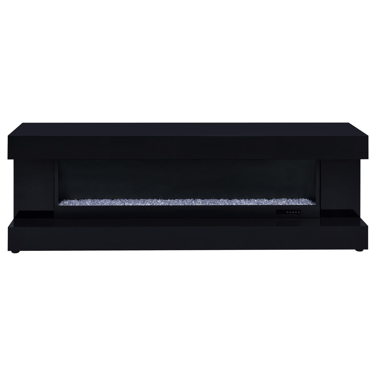 Mallory Black High Gloss TV Stand Fireplace Console Bluetooth Speaker by Coaster at Eve Furniture