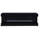 Mallory Black High Gloss TV Stand Fireplace Console Bluetooth Speaker by Coaster at Eve Furniture