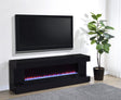 Mallory Black High Gloss TV Stand Fireplace Console Bluetooth Speaker by Coaster at Eve Furniture