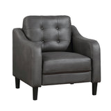Mallory Gray Chair by Homelegance at Eve Furniture