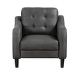 Mallory Gray Chair by Homelegance at Eve Furniture