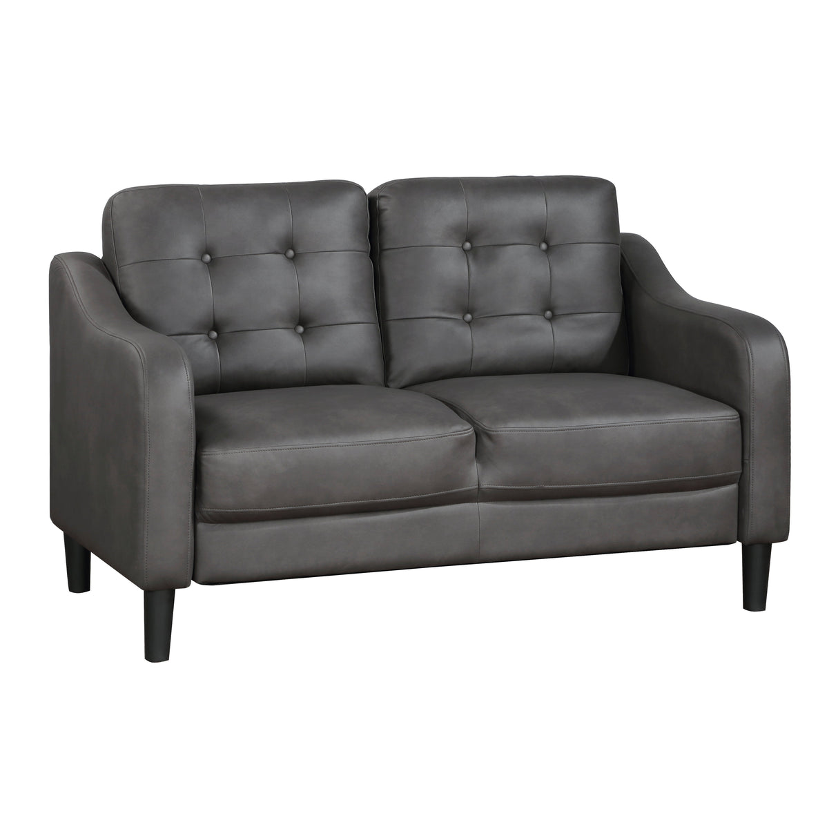 Mallory Gray Loveseat by Homelegance at Eve Furniture