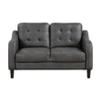 Mallory Gray Loveseat by Homelegance at Eve Furniture