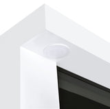 Mallory White High Gloss TV Stand Fireplace Console Bluetooth Speaker by Coaster at Eve Furniture