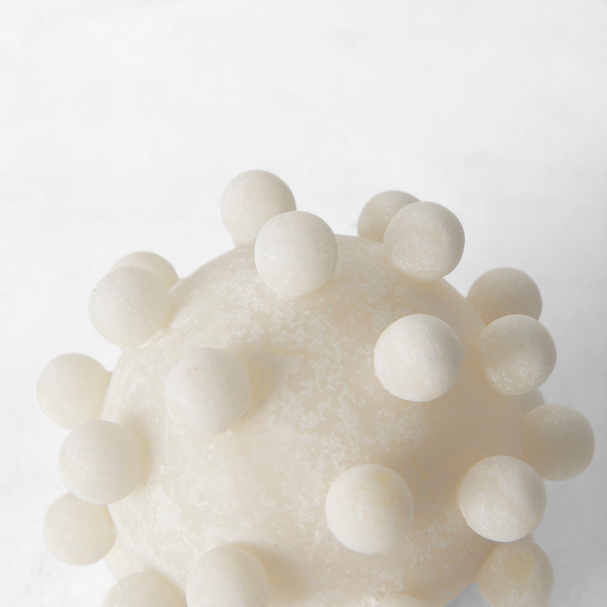 Malo 4.7L x 4.7W x 4.7H Cream Resin Small Sphere Decorative Object by Mercana at Eve Furniture