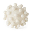 Malo 5.9L x 5.9W x 5.9H Cream Resin Large Sphere Decorative Object by Mercana at Eve Furniture