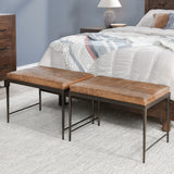 Malo Accent Bench - Sedona Brown by Classic Home at Eve Furniture